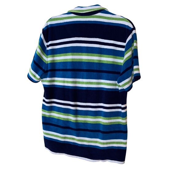 Orlebar Brown Womens Shirt Size M Multicolor Button Up Short Sleeve Terry Cloth - Picture 2 of 7